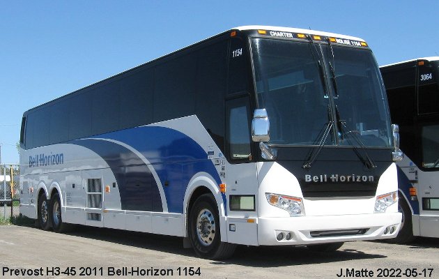 BUS/AUTOBUS: Prevost H3-45 2011 Bell-Horizon