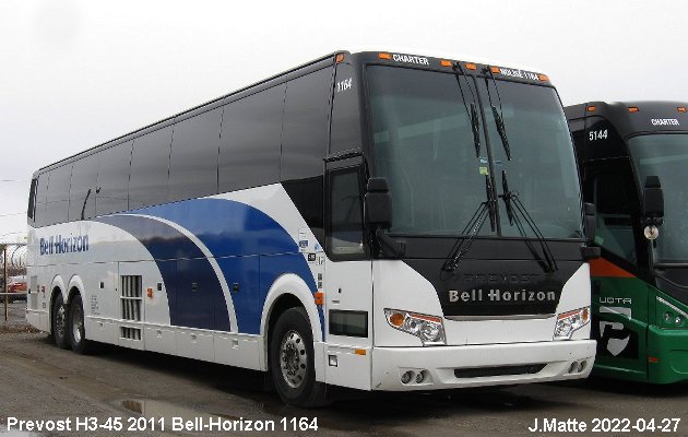 BUS/AUTOBUS: Prevost H3-45 2011 Bell-Horizon