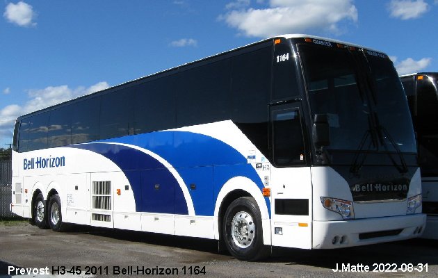 BUS/AUTOBUS: Prevost H3-45 2011 Bell-Horizon