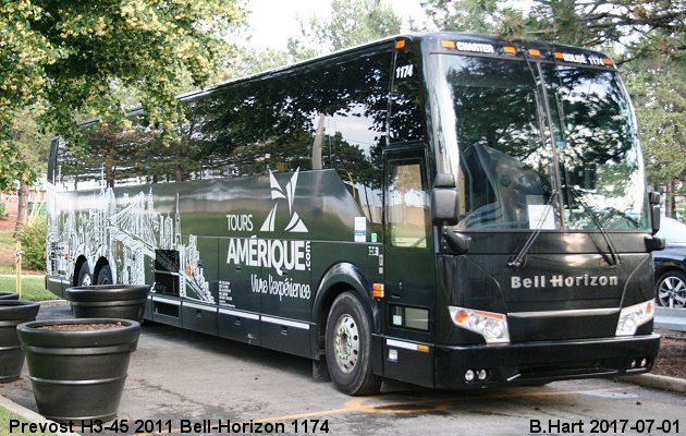BUS/AUTOBUS: Prevost H3-45 2011 Bell-Horizon