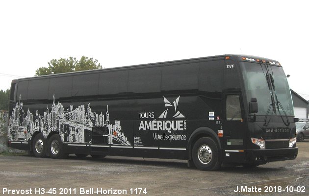 BUS/AUTOBUS: Prevost H3-45 2011 Bell-Horizon