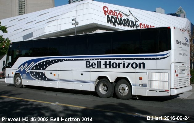 BUS/AUTOBUS: Prevost H3-45 2002 Bell-Horizon