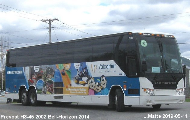 BUS/AUTOBUS: Prevost H3-45 2002 Bell-Horizon