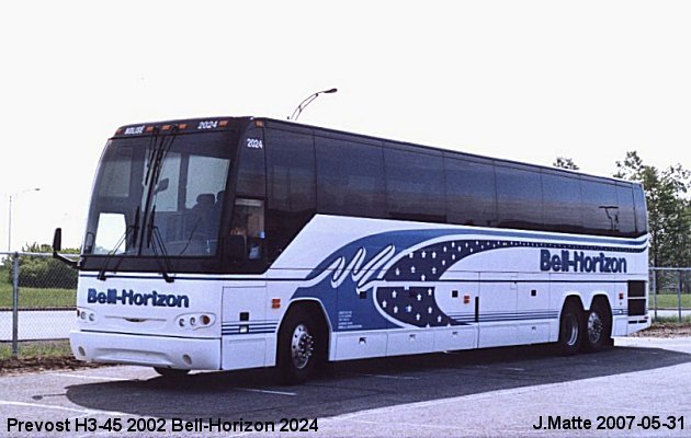 BUS/AUTOBUS: Prevost H3-45 2002 Bell-Horizon