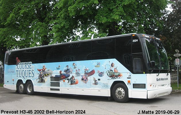 BUS/AUTOBUS: Prevost H3-45 2002 Bell-Horizon