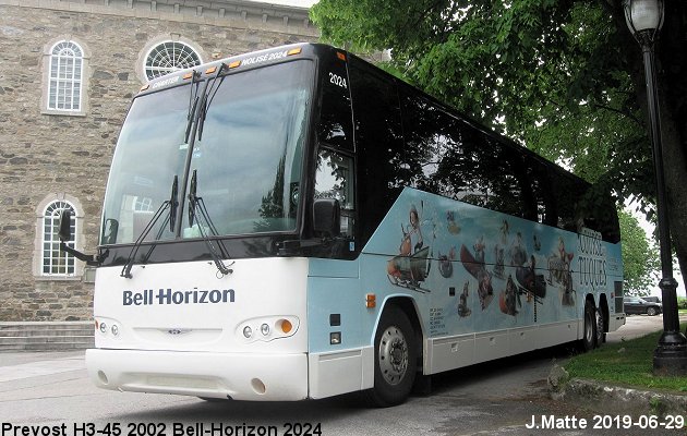 BUS/AUTOBUS: Prevost H3-45 2002 Bell-Horizon