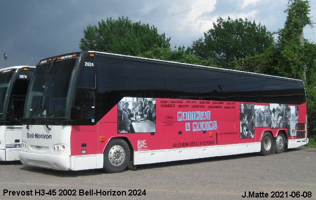 BUS/AUTOBUS: Prevost H3-45 2002 Bell-Horizon