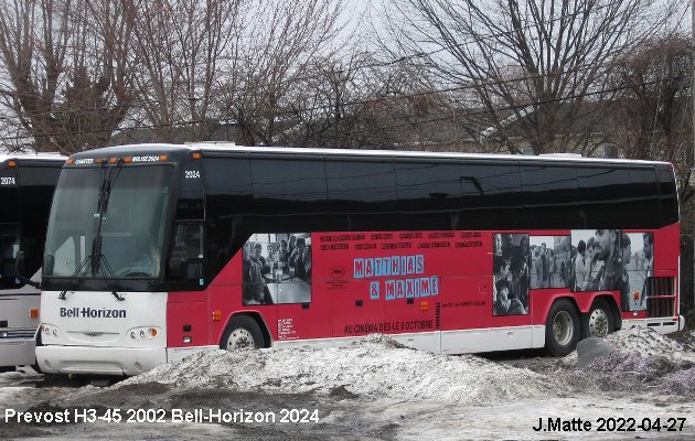 BUS/AUTOBUS: Prevost H3-45 2002 Bell-Horizon