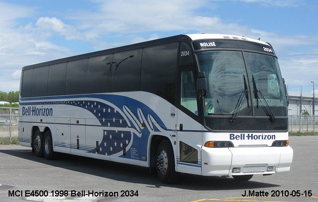 BUS/AUTOBUS: MCI E4500 1998 Bell-Horizon