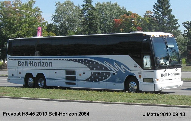 BUS/AUTOBUS: Prevost H3-45 2010 Bell-Horizon