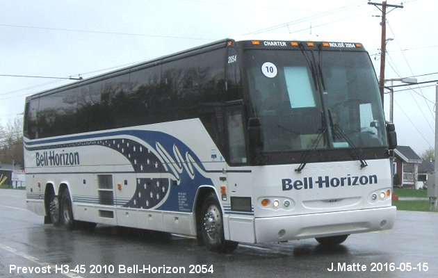 BUS/AUTOBUS: Prevost H3-45 2010 Bell-Horizon