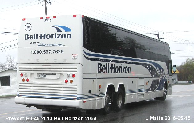 BUS/AUTOBUS: Prevost H3-45 2010 Bell-Horizon
