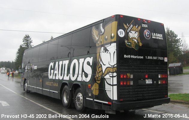 BUS/AUTOBUS: Prevost H3-45 2002 Bell-Horizon