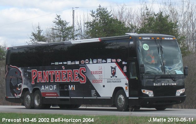 BUS/AUTOBUS: Prevost H3-45 2002 Bell-Horizon