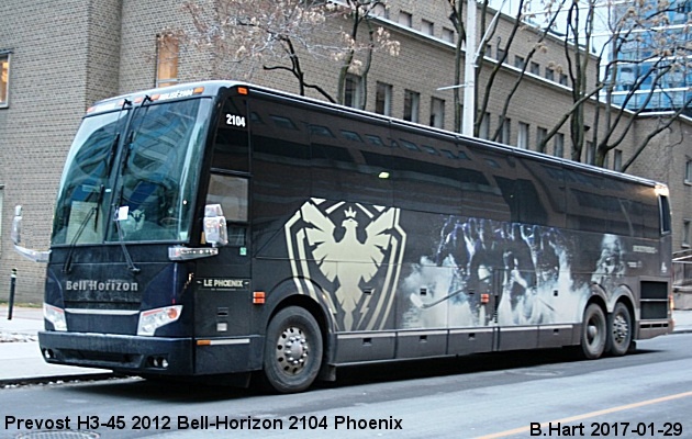 BUS/AUTOBUS: Prevost H3-45 2012 Bell-Horizon
