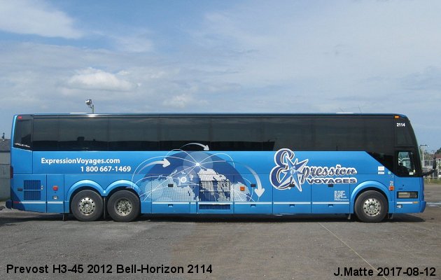 BUS/AUTOBUS: Prevost H3-45 2012 Bell-Horizon