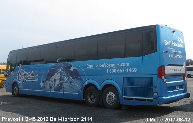 BUS/AUTOBUS: Prevost H3-45 2012 Bell-Horizon