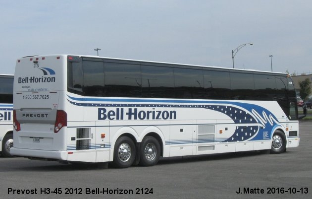 BUS/AUTOBUS: Prevost H3-45 2012 Bell-Horizon