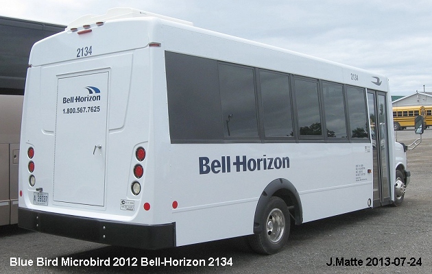 BUS/AUTOBUS: Blue Bird Micro Bird 2012 Bell-Horizon