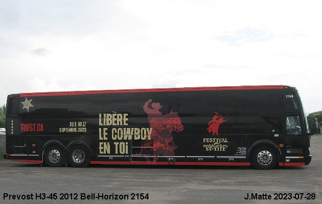 BUS/AUTOBUS: Prevost H3-45 2012 Bell-Horizon