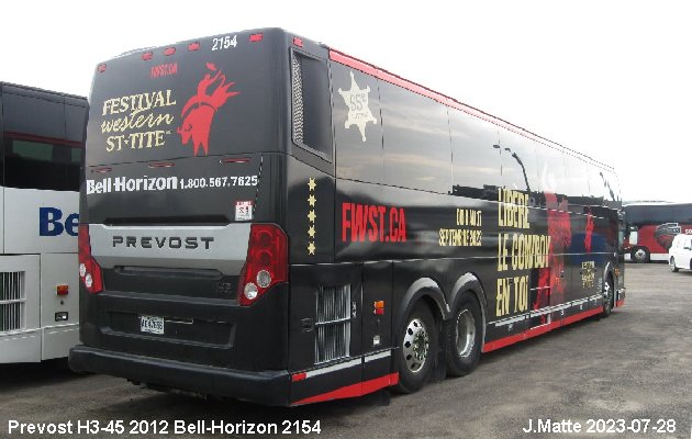 BUS/AUTOBUS: Prevost H3-45 2012 Bell-Horizon