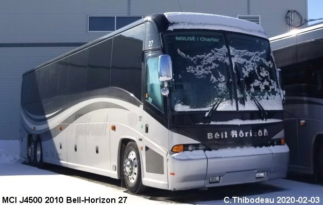 BUS/AUTOBUS: MCI J4500 2010 Bell-Horizon