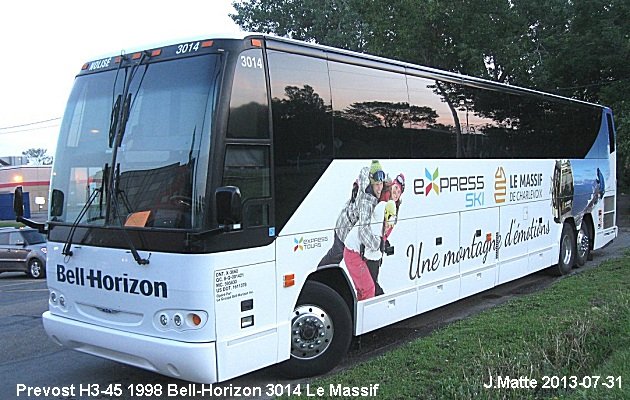 BUS/AUTOBUS: Prevost H3-45 1998 Bell-Horizon