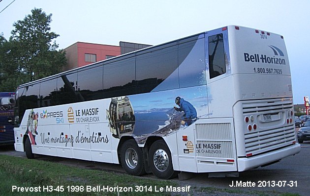 BUS/AUTOBUS: Prevost H3-45 1998 Bell-Horizon