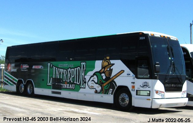BUS/AUTOBUS: Prevost H3-45 2003 Bell-Horizon