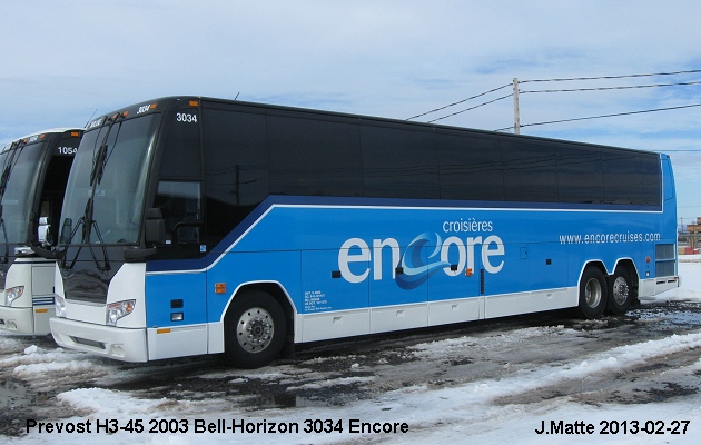 BUS/AUTOBUS: Prevost H3-45 2003 Bell-Horizon