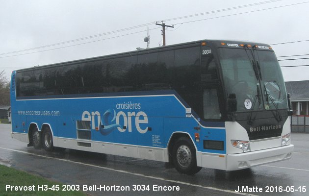 BUS/AUTOBUS: Prevost H3-45 2003 Bell-Horizon