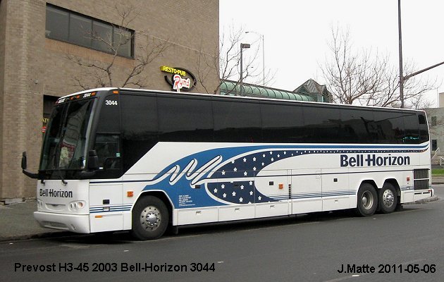 BUS/AUTOBUS: Prevost H3-45 2003 Bell-Horizon