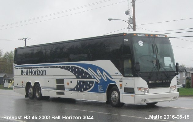 BUS/AUTOBUS: Prevost H3-45 2003 Bell-Horizon