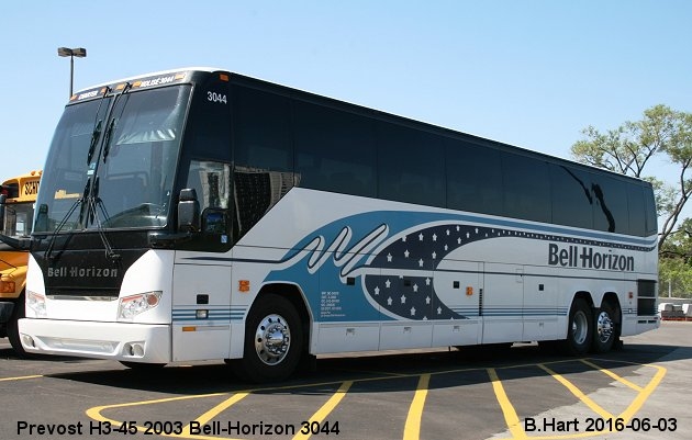 BUS/AUTOBUS: Prevost H3-45 2003 Bell-Horizon