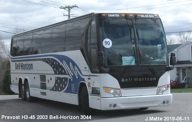 BUS/AUTOBUS: Prevost H3-45 2003 Bell-Horizon