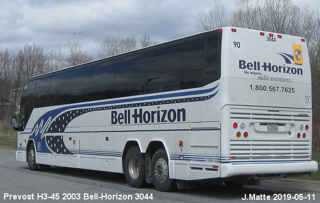 BUS/AUTOBUS: Prevost H3-45 2003 Bell-Horizon