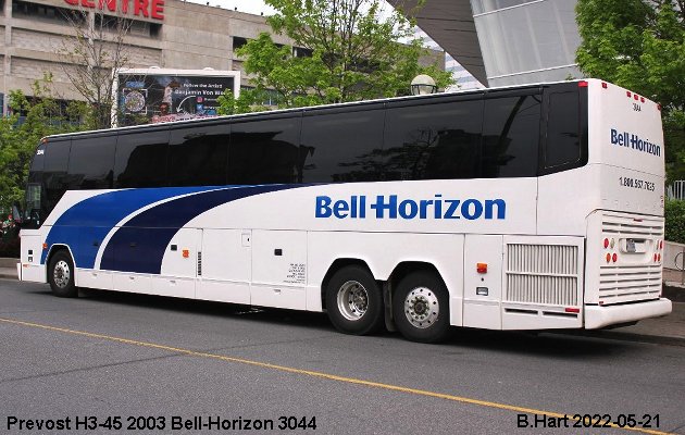BUS/AUTOBUS: Prevost H3-45 2003 Bell-Horizon