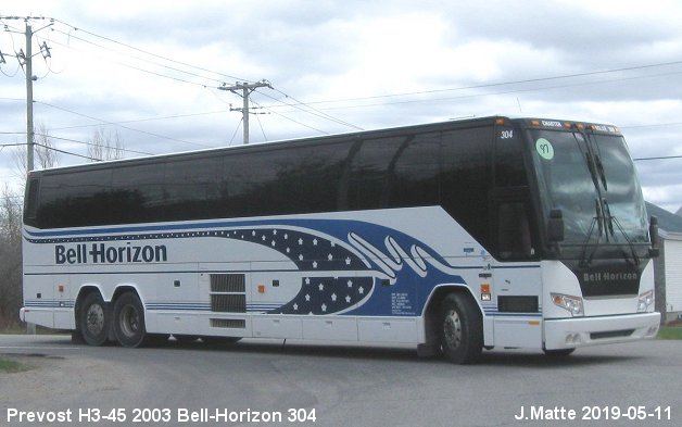BUS/AUTOBUS: Prevost H3-45 2003 Bell-Horizon