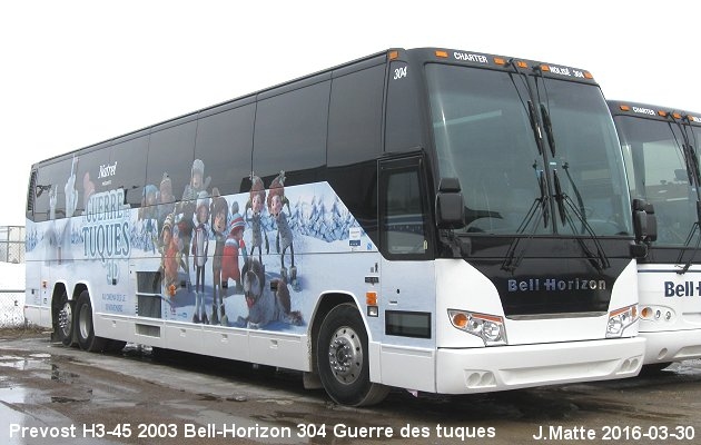 BUS/AUTOBUS: Prevost H3-45 2003 Bell-Horizon