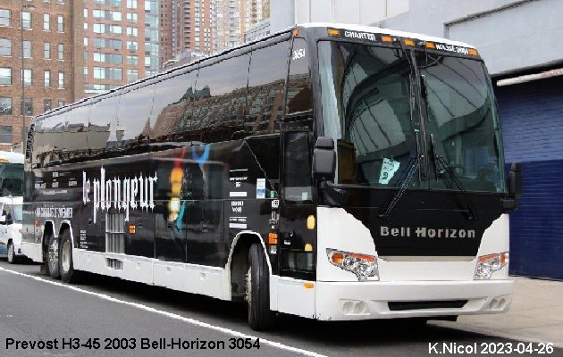 BUS/AUTOBUS: Prevost H3-45 2003 Bell-Horizon
