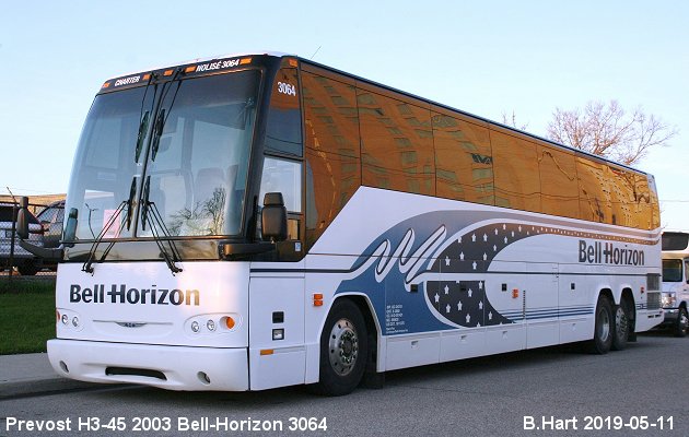 BUS/AUTOBUS: Prevost H3-45 2003 Bell-Horizon