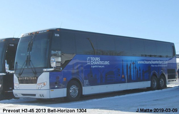 BUS/AUTOBUS: Prevost H3-45 2013 Bell-Horizon