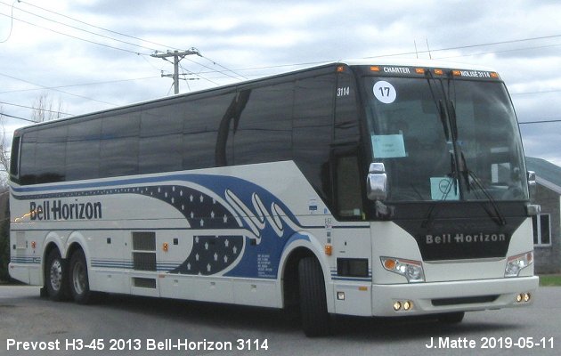 BUS/AUTOBUS: Prevost H3-45 2013 Bell-Horizon