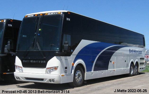 BUS/AUTOBUS: Prevost H3-45 2013 Bell-Horizon