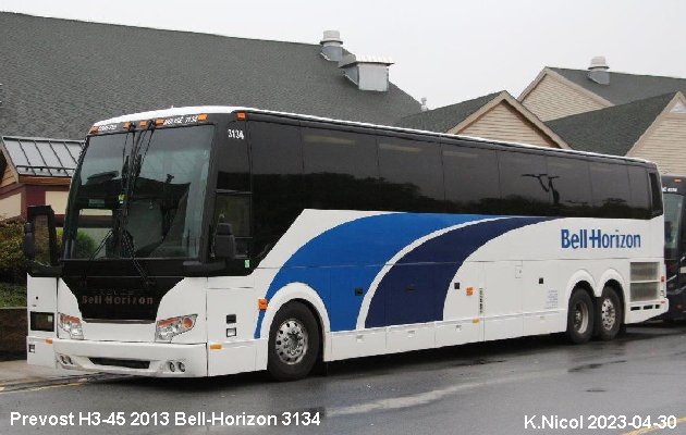 BUS/AUTOBUS: Prevost H3-45 2013 Bell-Horizon
