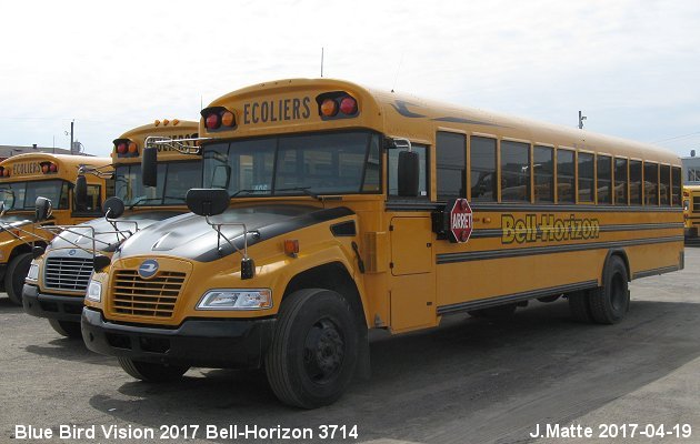 BUS/AUTOBUS: Blue Bird Vision 2017 Bell-Horizon