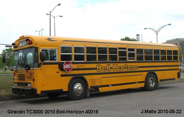 BUS/AUTOBUS: Blue Bird TC3000 GLX 2010 Bell-Horizon