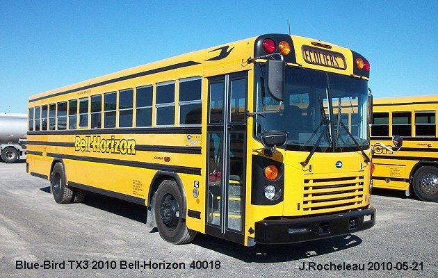 BUS/AUTOBUS: Blue Bird TX3 2010 Bell-Horizon