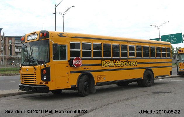 BUS/AUTOBUS: Blue Bird TX3 2010 Bell-Horizon