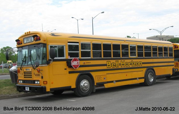 BUS/AUTOBUS: Blue Bird TC3000 2008 Bell-Horizon